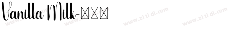 Vanilla Milk字体转换